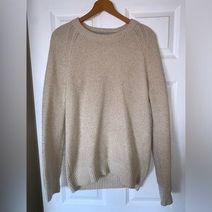 Banana Republic Cream Color Cozy Sweater - Men’s Medium